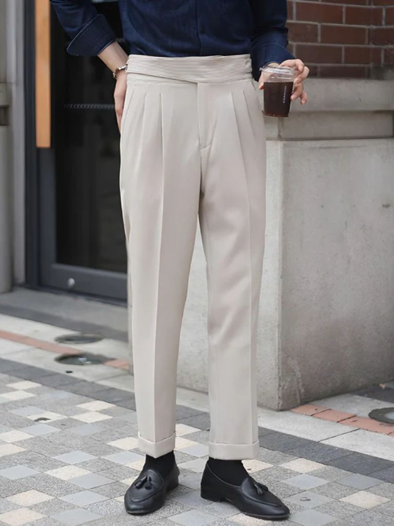 Pantaloni Eleganti in Velluto a Coste