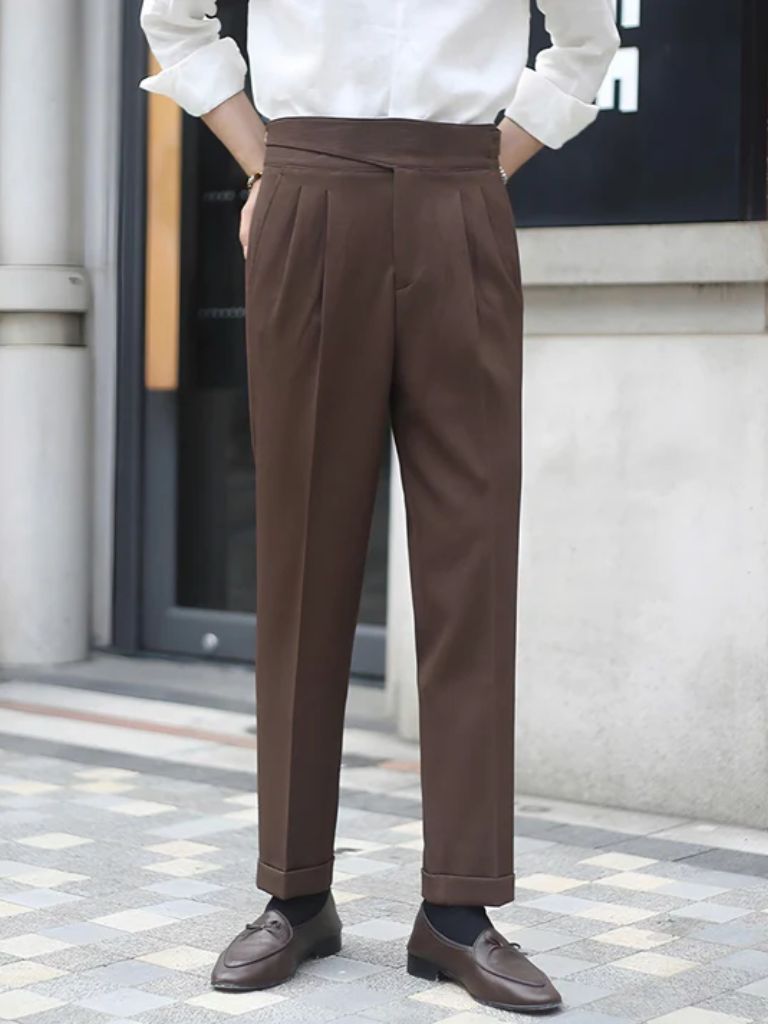 Pantaloni Eleganti in Velluto a Coste