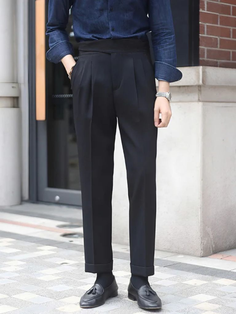 Pantaloni Eleganti in Velluto a Coste
