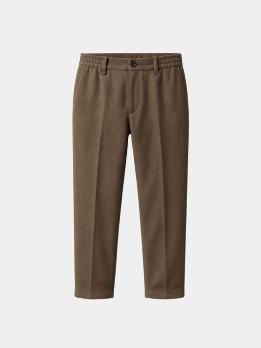 Pantaloni dritti elasticizzati essenziali