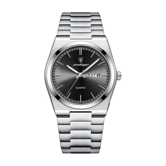 POEDAGAR Essenza Orologio 40mm - Resistente all'Acqua | Acciaio Inossidabile